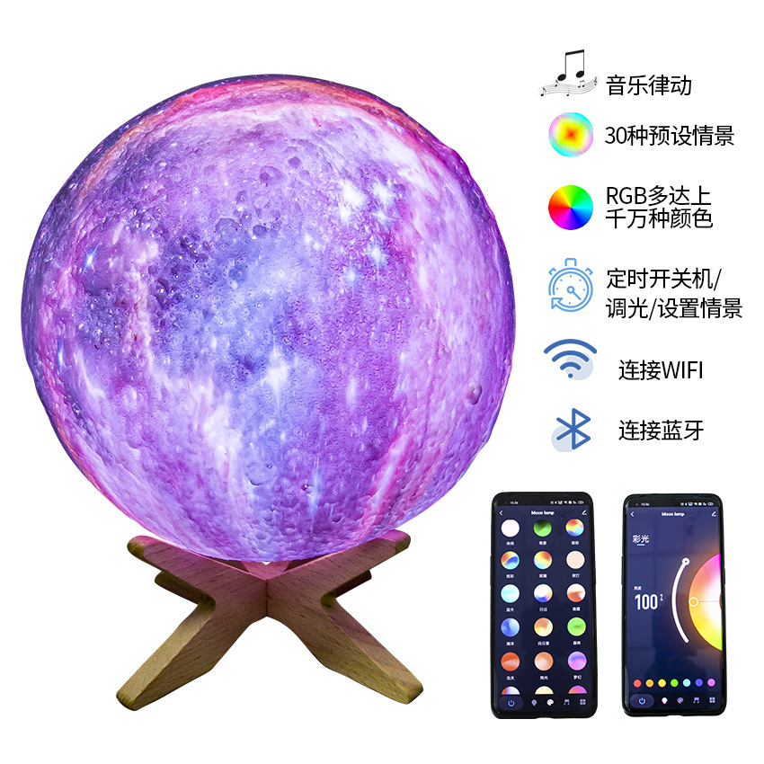 Graffiti APP Smart Life WIFI Bluetooth Star Light Creative Children's Home Gift Window Bedside Cabinet Night Light