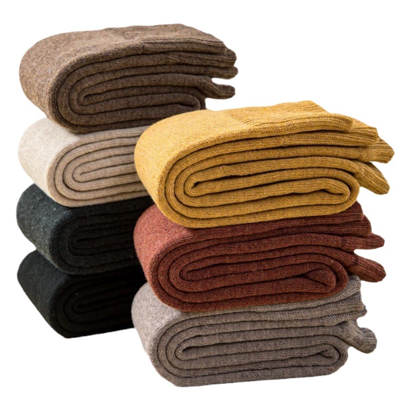 Over-the-knee stockings women's autumn and winter thickened knee socks warm fleece-lined long leg stockings winter women's high