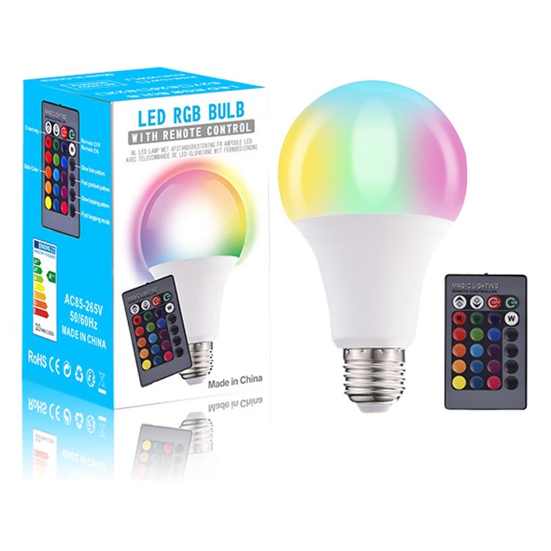 Led Smart Bulb App Control Rgb Bulb Lamp Tuya 9W Color-Changing Lamp Rgb Remote Control Bulb Smart Dimming