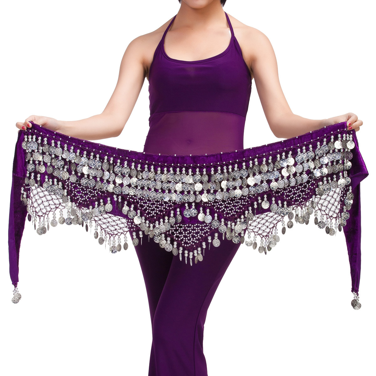 Picture of Dancer Original 320 Currency Three Straight Two Corner Waist Chain Belt Belly Dance Clothing Company Belly Dance Waist Chain