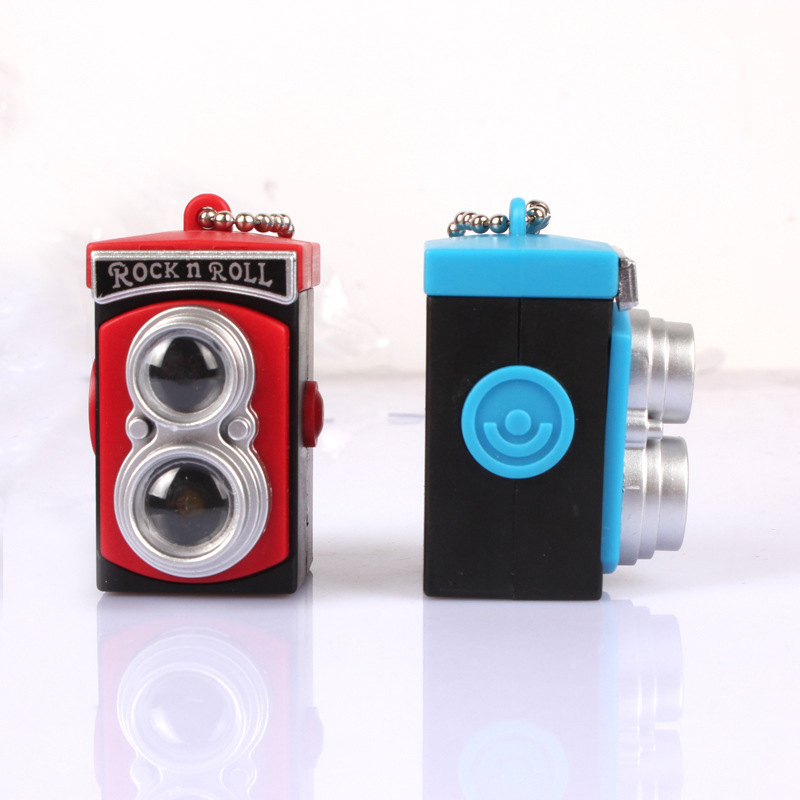 Picture of Sounding LED Retro LOMO Camera Pendant LED Luminous Keychain Activity Gift Car Pendant