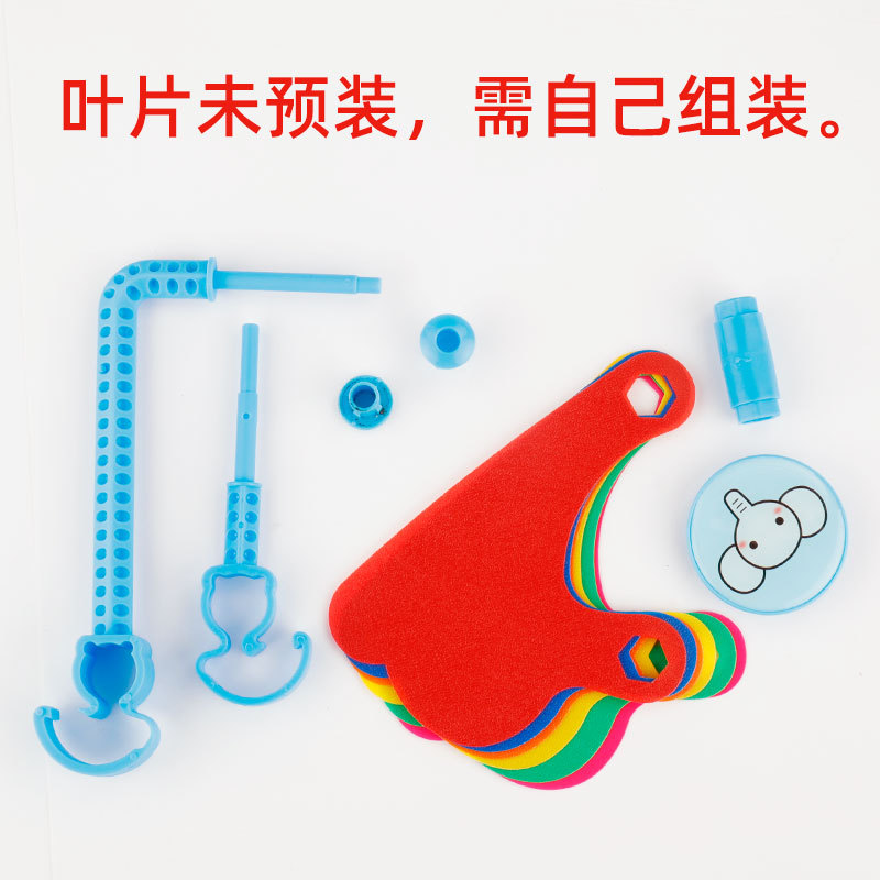 Picture of Children's bicycle decoration scooter rotating color windmill with buckle tassel spike with riding handle accessories