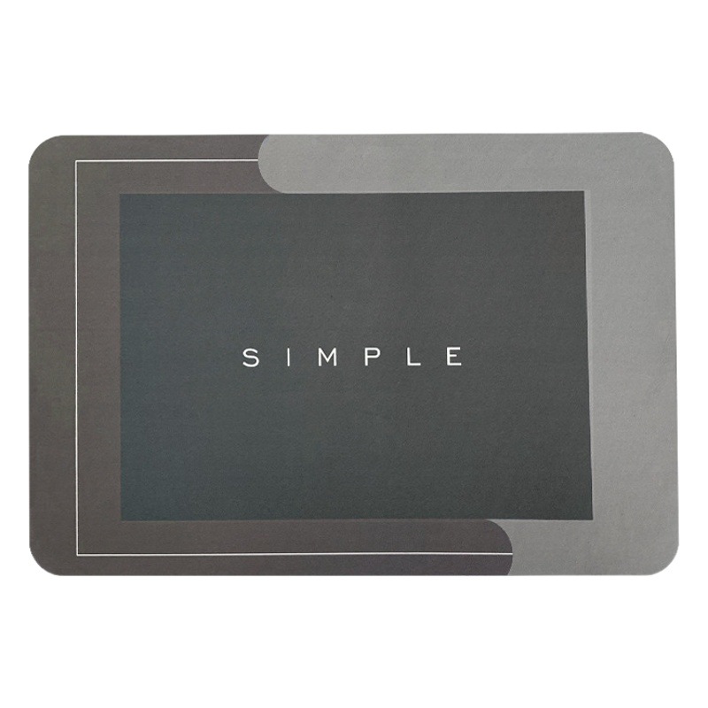 Oval Diatom Mud Soft Floor Mat Toilet Toilet Kitchen Absorbent Mat Door Mat Foot Mat Carpet Bathroom Anti-Slip Mat
