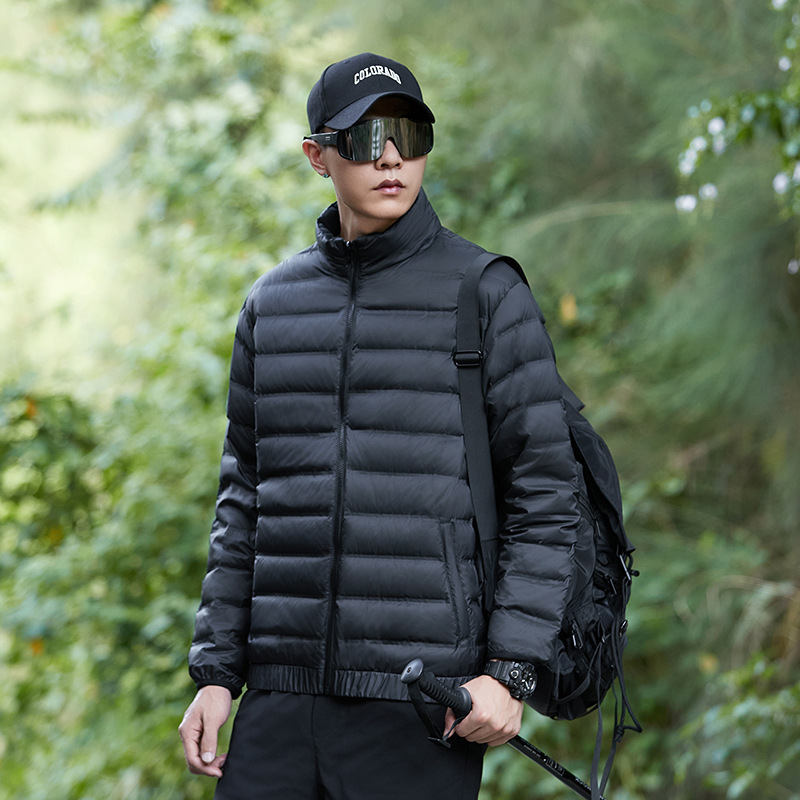 Outdoor Down Jacket for Men and Women Down Liner Sports Leisure Standing Collar Light Down Jacket Warm Jacket