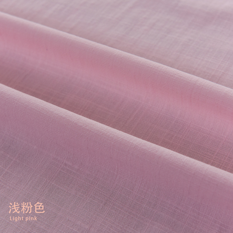 Picture of Plain 21*21 yarn woven bamboo cotton linen fabric artistic Zen clothing cotton washed bamboo cotton fabric