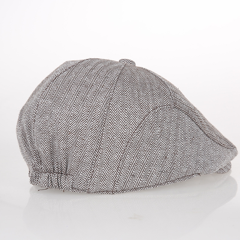 Picture of Icap/South China Spring & Fall Kidsren's Beret Baby Forward Hat Korean Style Herringbone Peaked Cap