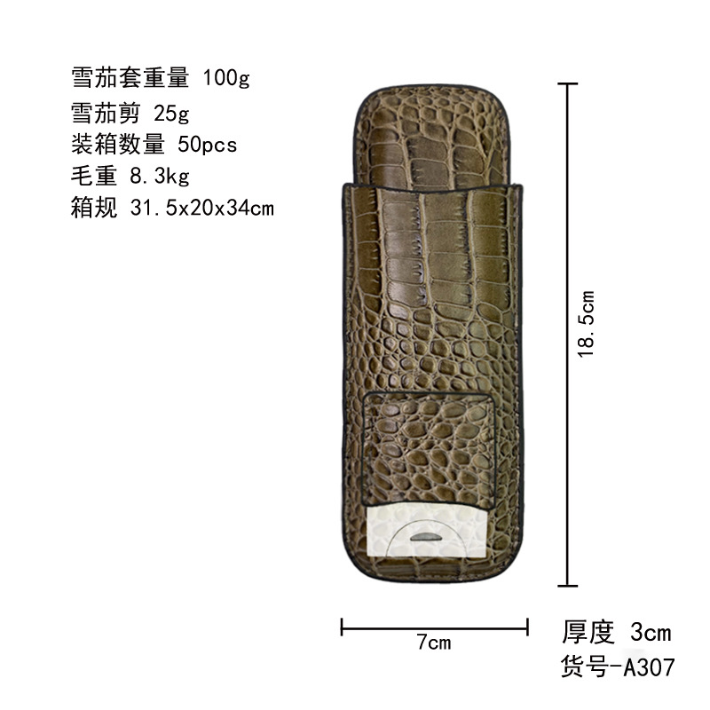 Picture of in stock Cuban Cigar Set for Cigar Shear Portable Goya Moisturizer Cowhide Travel Pack