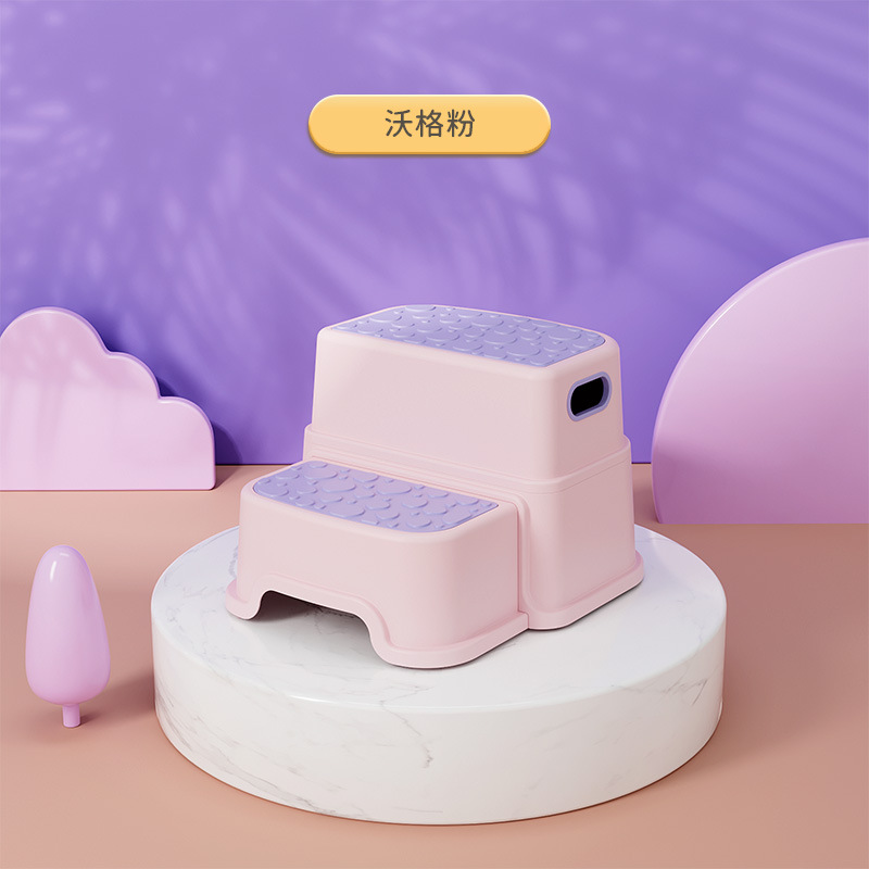 Picture of Children's footstool non-slip height-increasing multifunctional washing step storage baby washing step stool toilet pedal