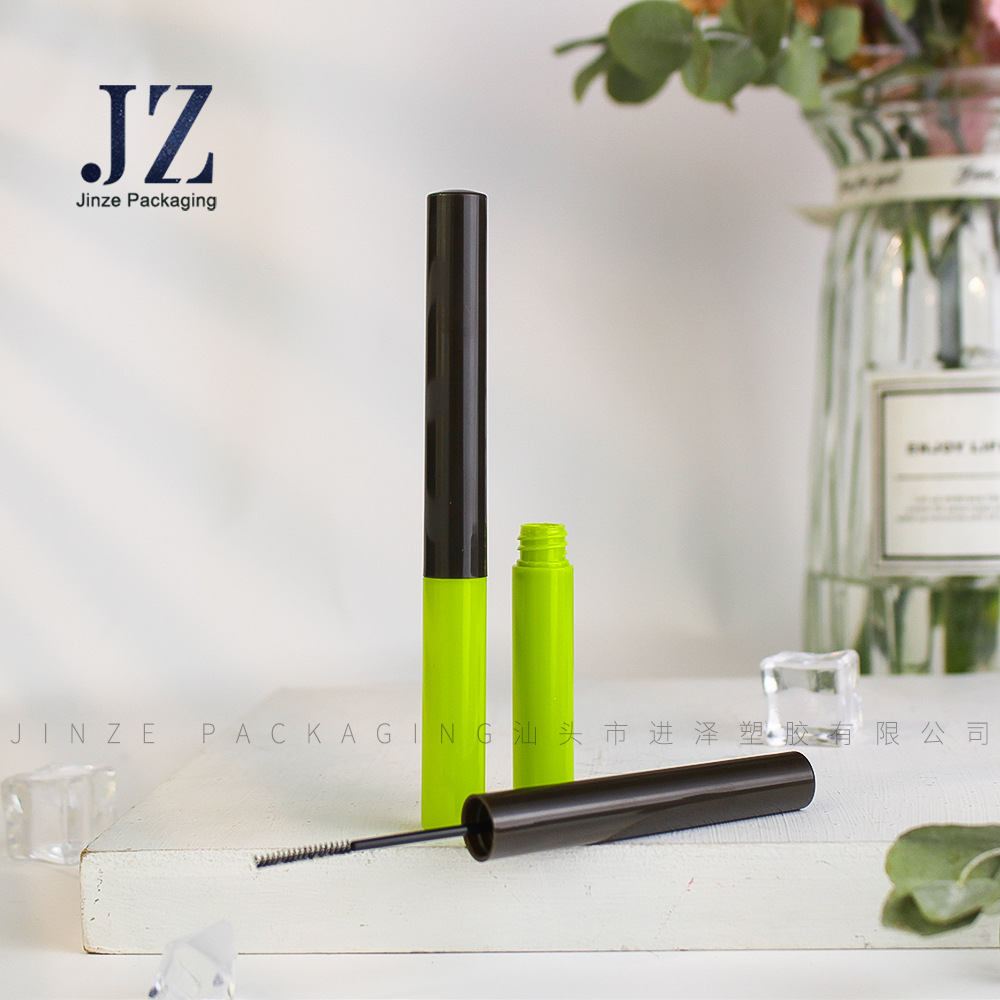 Jinze new lid flat head/Round Head 3ml eyelash growth liquid eyeliner round tube packaging material manufacturers
