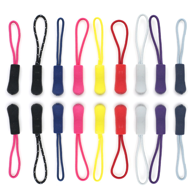 Removable color slider zipper tail rope clothes bag decorative accessories slider accessories zipper buckle drawstring pendant