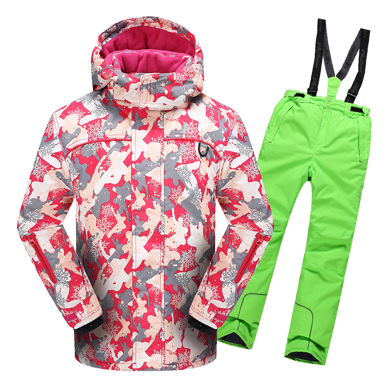 Picture of Cross-border e-commerce Phoebe Elephant Children's Ski Suit Warm Jacket Outdoor Thickened Waterproof for Boys and Girls