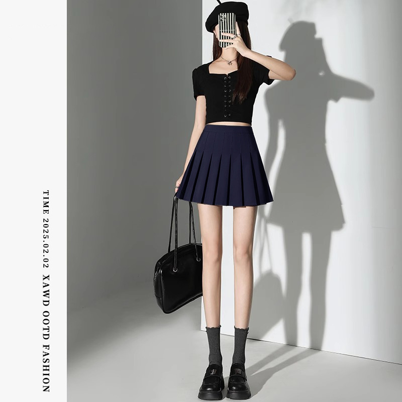 Picture of high quality White Pleated Skirt Women's Summer 2025 New A- line JK Skirt High-end Slim Look Small Skirt