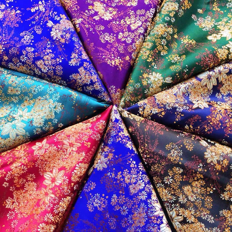 75 High Density Nylon Ethnic Clothing Women's Cheongsam Fashion Fabric Chinese Style Hanfu Satin Children's Wear Woven Brocade Fabric