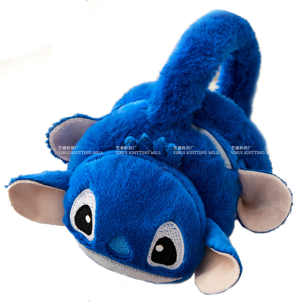 Picture of Winter Children's Cartoon Stitchai Warm Earmuffs Ear Sleeve Plush Cold-proof Anti-freeze Thickened Ear Warm Ear Protection Ear Bag