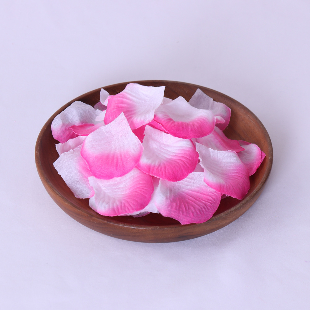 Picture of Non-woven fabric stacked 1000 pieces of rose petals wedding bar celebration hand decorative props artificial flower generation