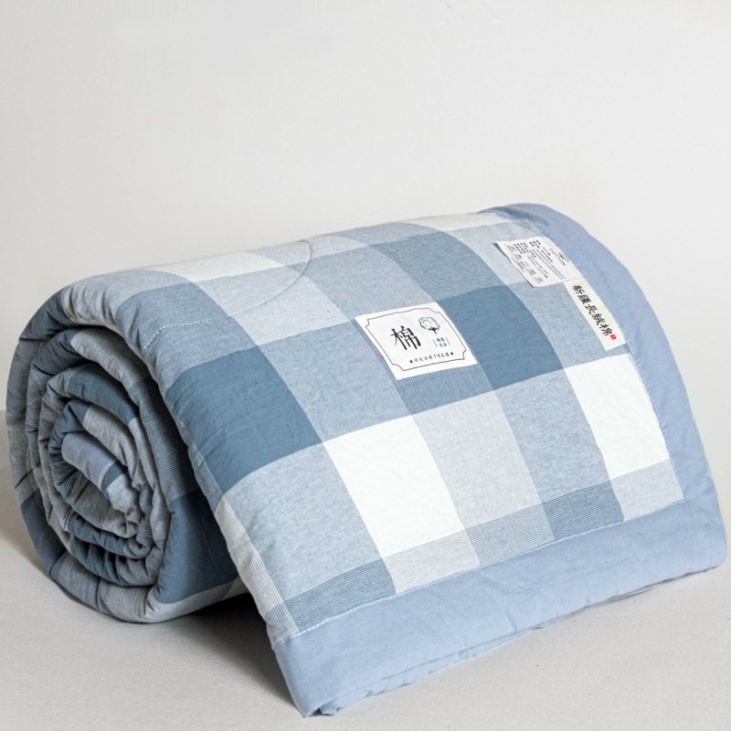 Picture of Class A Maternal and Infant Grade Non-printed Summer Quilt Xinjiang Cotton Air-conditioning Quilt Core Machine Washable Summer Cool Quilt Summer Thin Quilt