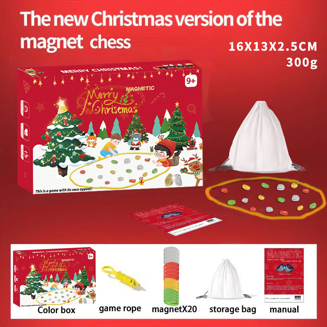 Picture of Cross-border magnetic effect on war chess stepping on thunder magnet induction puzzle decompression desktop games chess board games children's toys