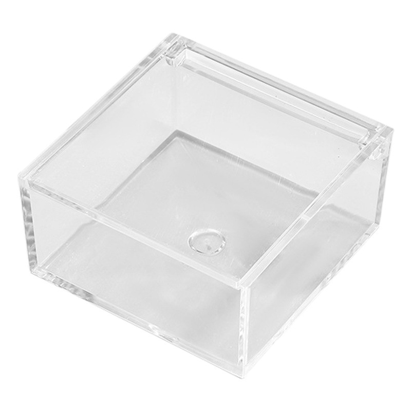 Spot Acrylic Flip Box DIY Commercial Plastic Packaging Square Box Transparent Specimen Micro Landscape Display Box