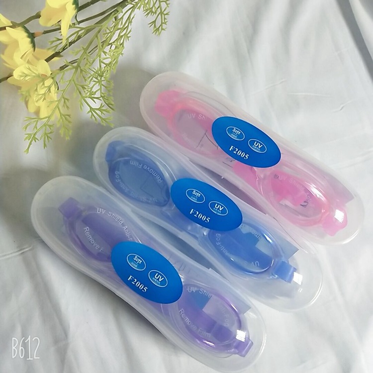 Children's Swimming Pool Glasses Flat Silicone Anti-Water Anti-Fog Adult Swimming Goggles Adjustable Multi-Color Manufacturer High Definition