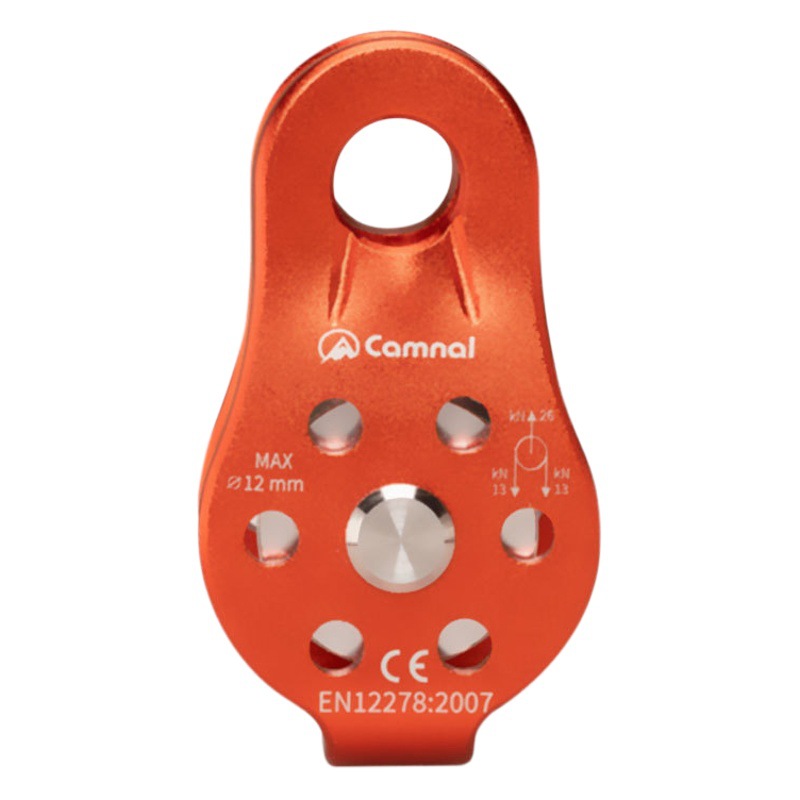 Kanle outdoor Mountaineering Rock climbing cave exploration pulley fixed single pulley crossing rescue cave exploration hoisting aluminum alloy pulley