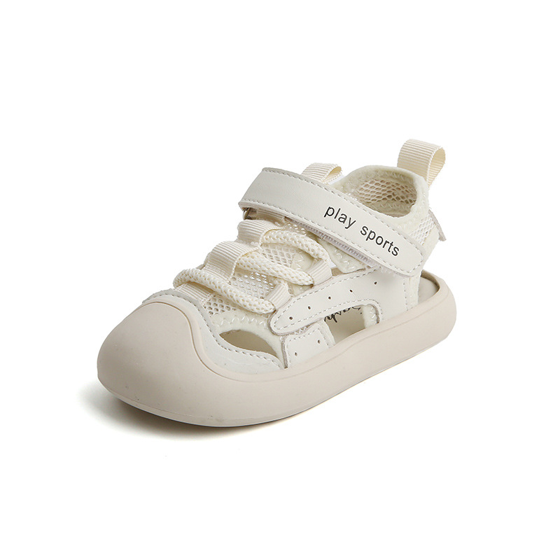 Picture of Baby Sandals Summer Mesh Soft-soled Breathable Toddler Shoes 1-2-3 Years Old Boys and Girls Non-slip Anti-kick Beach Shoes