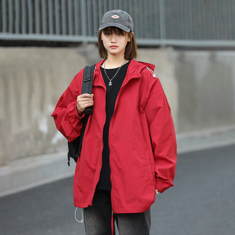 Picture of UPF50 Ice Silk Sunscreen Clothing Women's Summer Thin Loose Waterproof Sunscreen Clothing Couple Coat Men Can Develop LOGO
