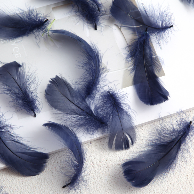 Picture of Manufacturer Wholesale Macaron Colorfulful Small Feather 5-8cm Goose Feather Small Floating Wave Ball Balloon Filling Decorative Material