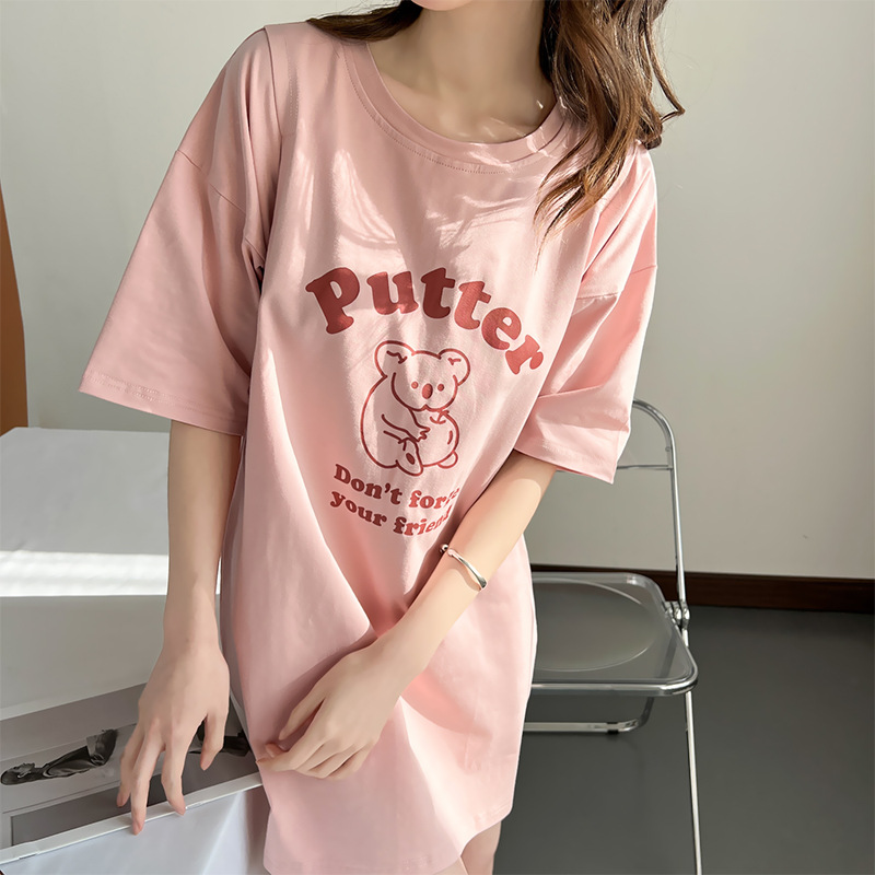 Picture of Maternity Clothing Nursing Clothes Summer Outer Wear Short-sleeved T-shirt Fashion Nursing Clothes Going Out Summer Casual Top Trendy Women