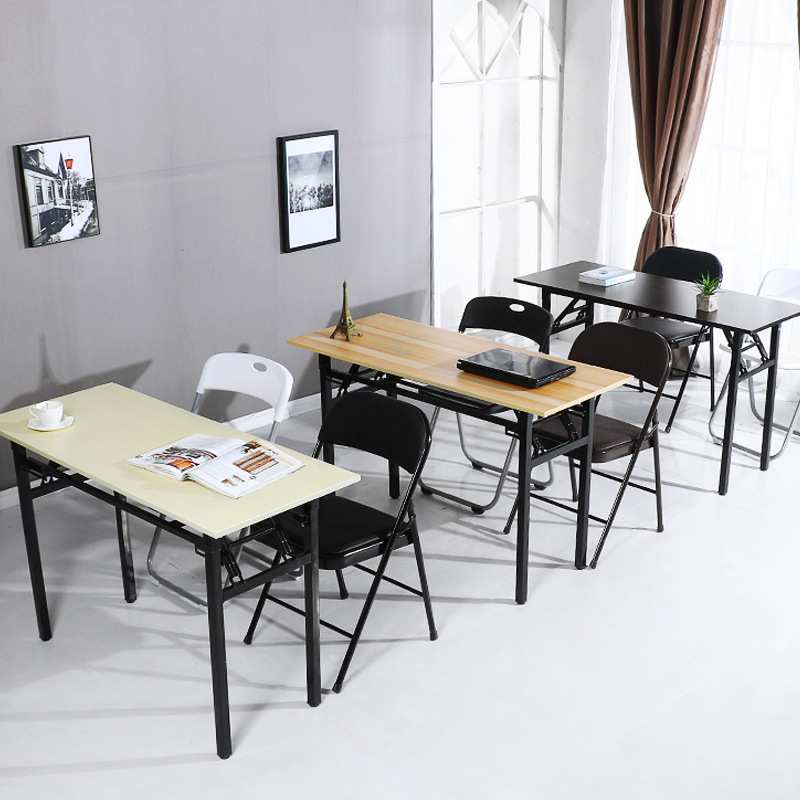 Picture of Folding Table Simple and Convenient Study Desk Office Computer Training Catering Commercial Table Stall Rectangular Table
