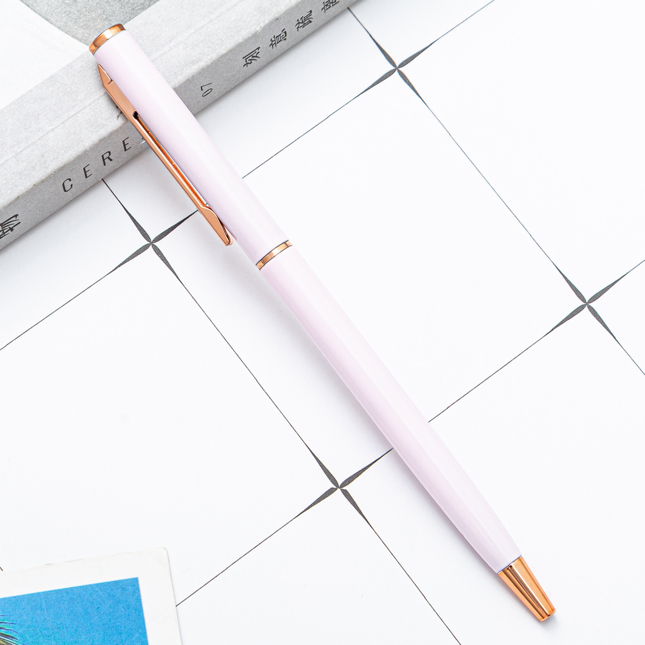 Picture of Metal pen flat head Gao Shi pen spot multicolored pen wholesale business advertising pen printing LOGO small Gao Shi ballpoint pen