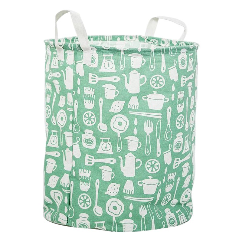 Picture of Nordic style simple laundry basket fabric storage basket home laundry basket dirty clothes storage basket bathroom laundry basket