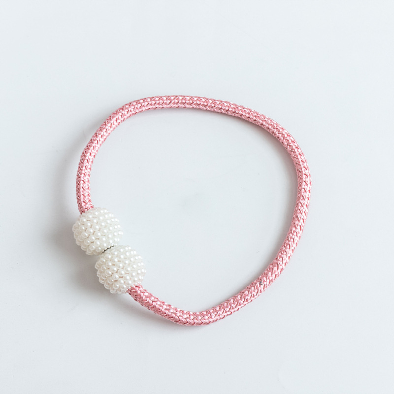 Picture of Curtain Tiebacks Wholesale Cross-Border No-Drill Large Pearl Magnetic Curtain Tiebacks Curtain Buckle Straps Curtain Accessories
