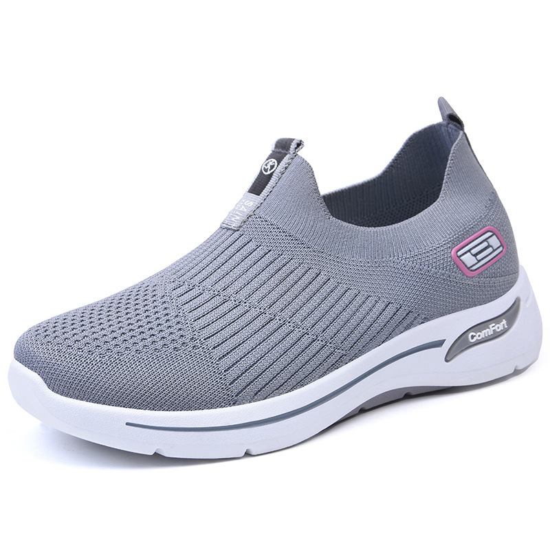 Picture of Women's Shoes Wholesale Casual Shoes Soft Sole Lightweight Women's Shoes Fly-Knit Breathable Single Shoes Versatile Comfortable Mesh Shoes