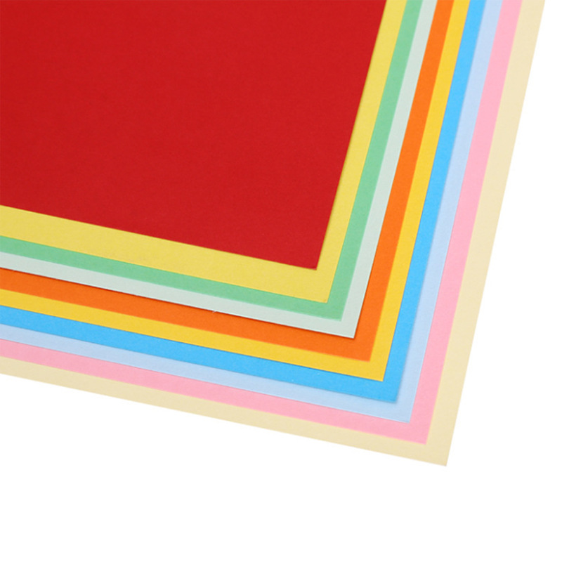 Picture of 250g color hard cardboard A4 handmade cardboard children's hand-painted greeting cardboard drawing DIY material wholesale