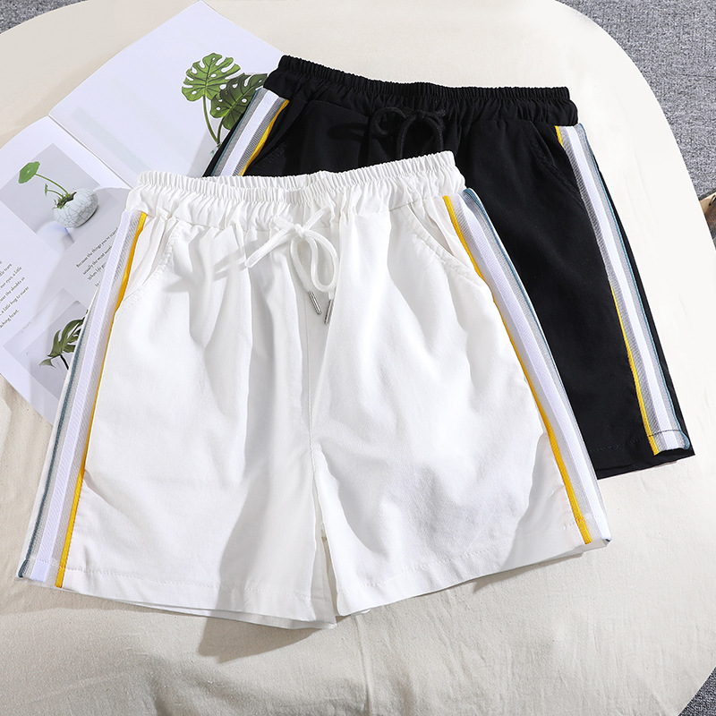 2024 Summer New Ice Silk Quick-drying Three-and-Four Shorts Stretch Hot Pants plus size Casual Sports Pants for Women