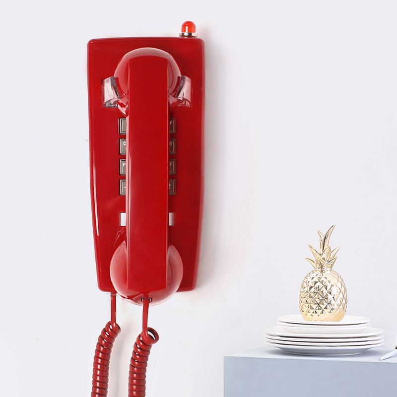 Picture of Bit 41t-25 Metal Ringtone Vintage Retro Wall-mounted Bathroom Home Fixed Creative Antique Telephone