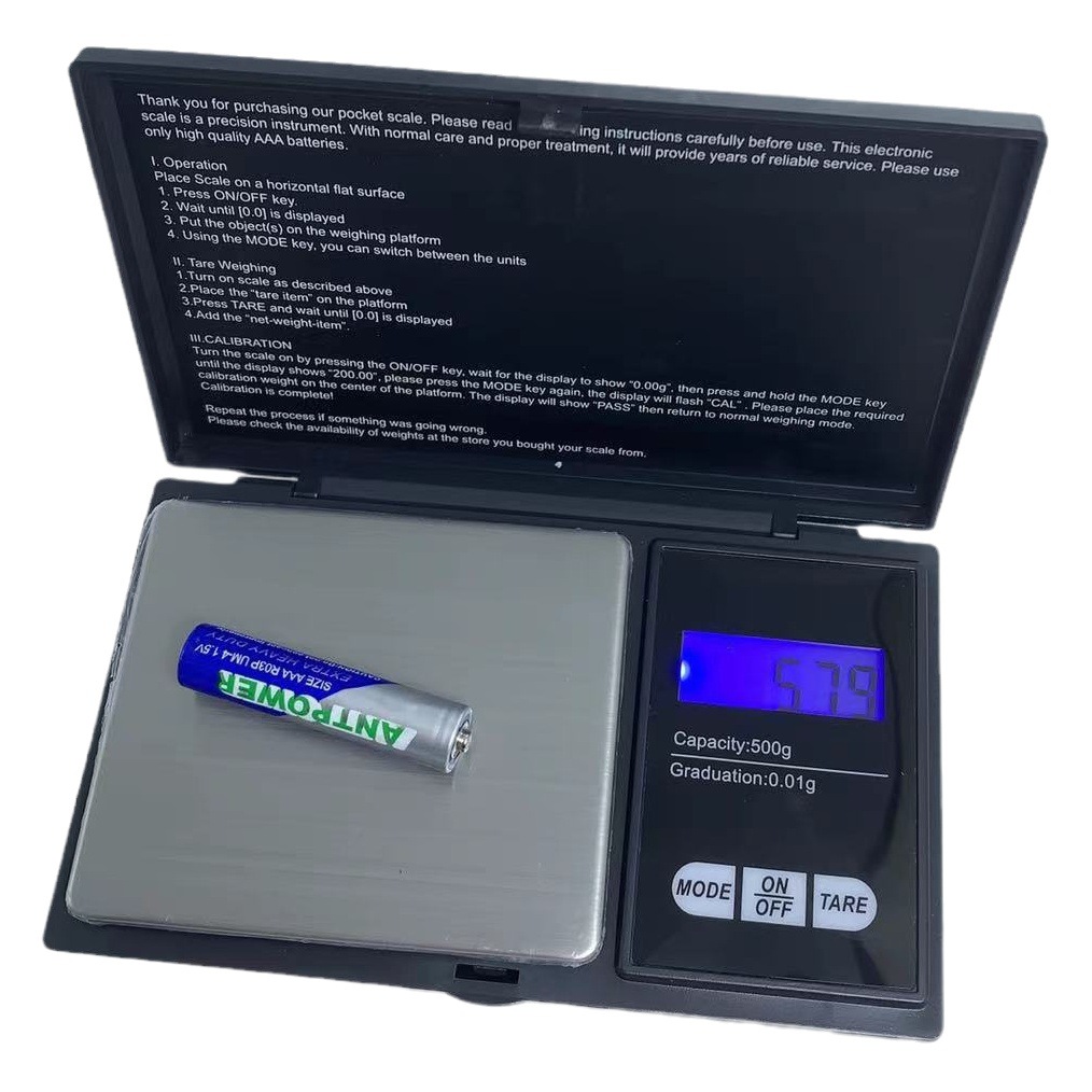 Foreign trade cs jewelry scale mini English electronic scale high precision gram scale portable pocket scale gold scale electronic scale