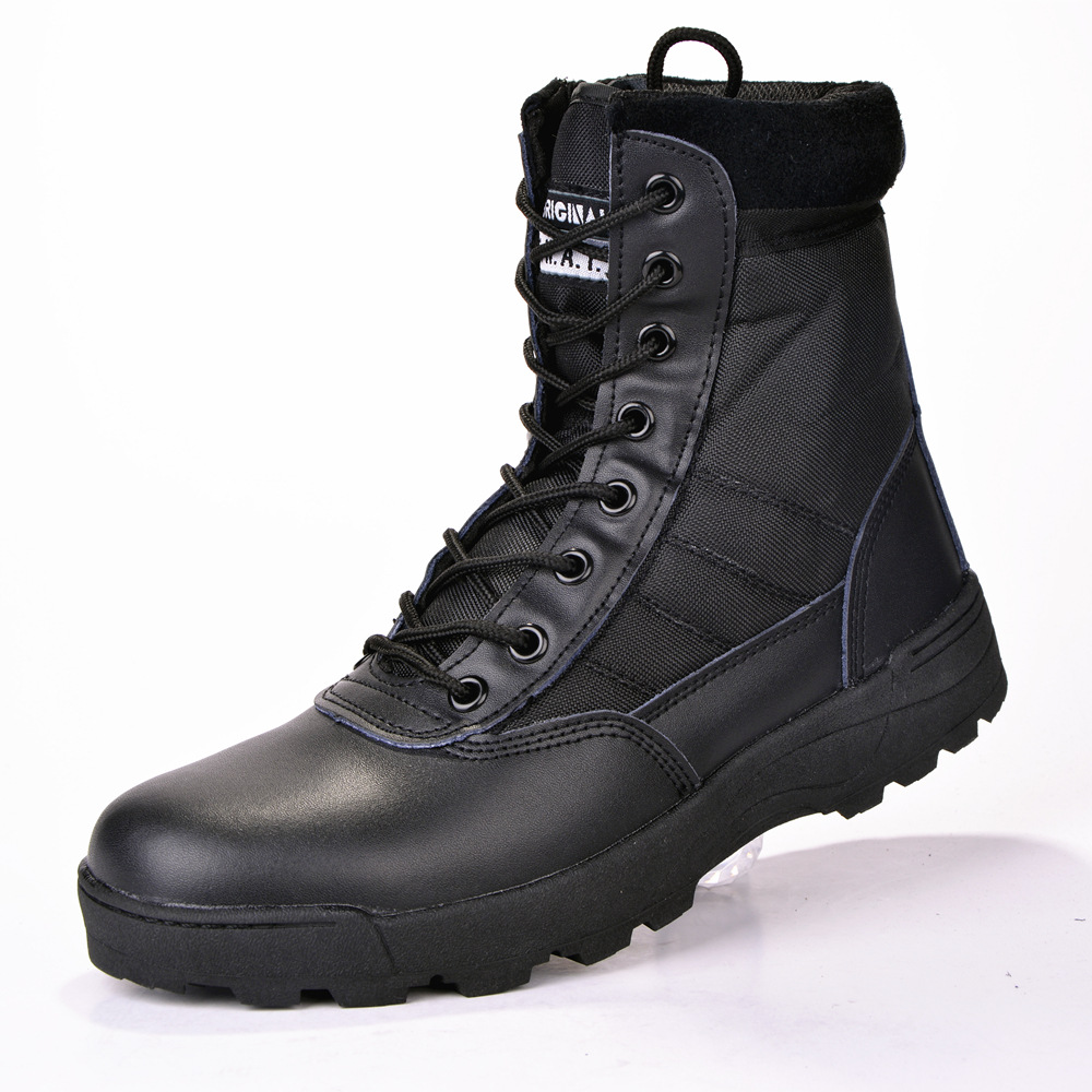 Picture of Cross-border source outdoor desert boots high-top tactical boots military fan training boots men's military training shoes combat boots