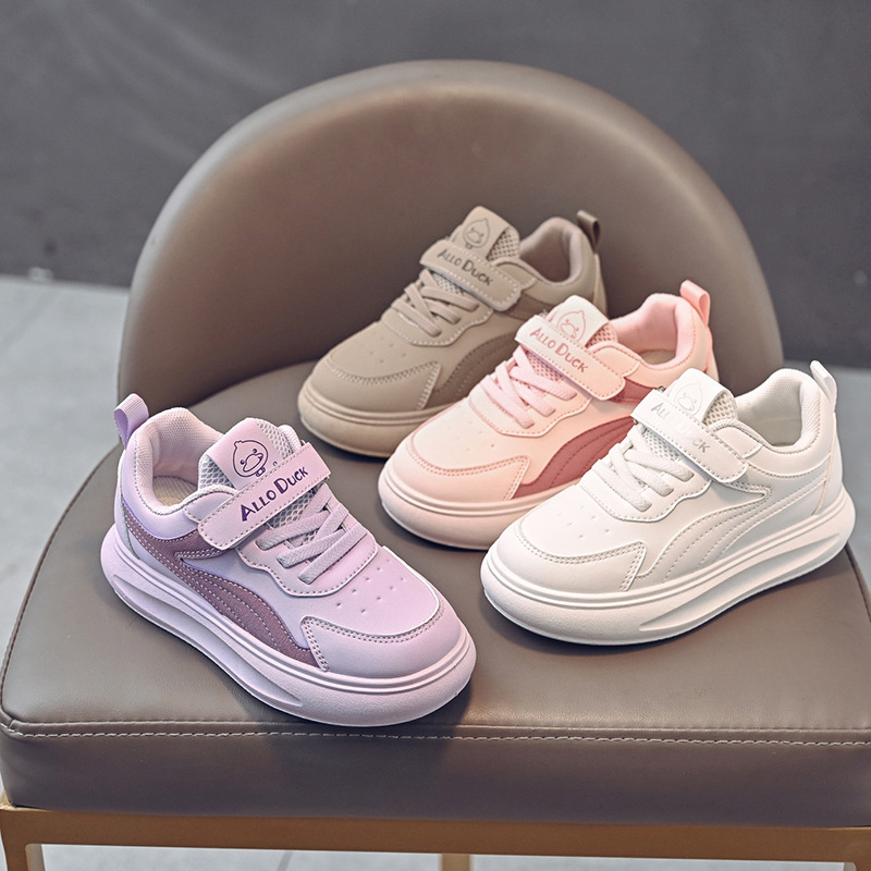 New Children's sneaker Non-slip Casual All-match Flat Trendy Shoes Little Boy Leather Shoes Four Seasons Girls' Shoes