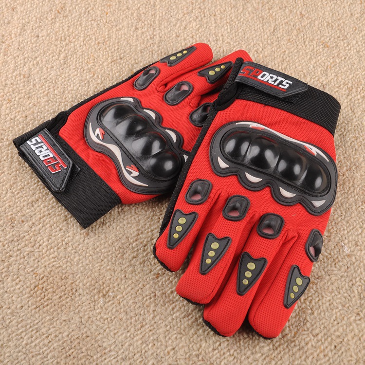 Picture of Full-Finger Off-Road Spring, Summer and Autumn Cycling Half-Finger Motorcycle Cycling Gloves Outdoor Hard Shell Hand Guard Protective Motorcycle Gloves