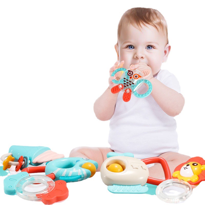 Picture of Baby Toys Newborn Toddler Educational Early Education Grasping Rattle Can Chew Molar Stick Baby 1 Year Old