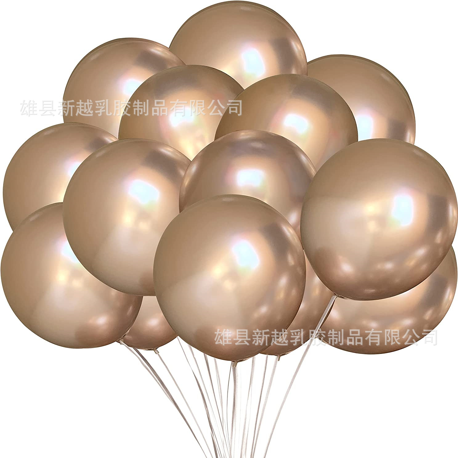 Picture of Amazon Cross-Border Champagne Gold Balloon 5 Inches 10 Inches 12inch 18inch Metal Balloon Champagne Gold Latex Balloon