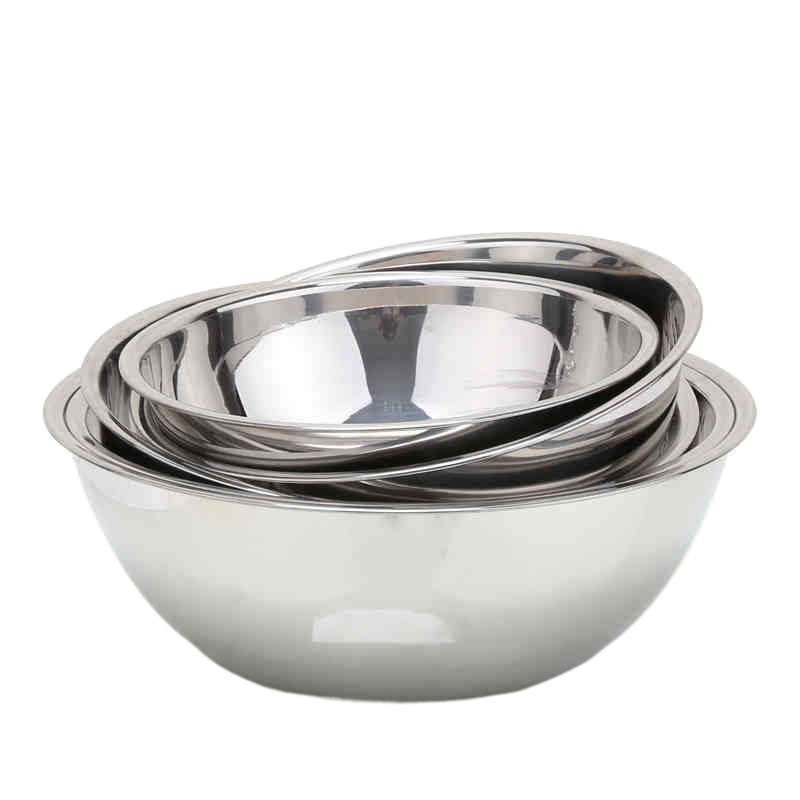 304 201 stainless steel basin thickened bucket egg beating basin kneading basin baking mixing basin deep basin 20 34 40cm