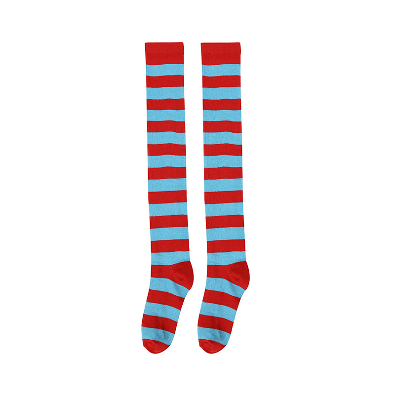 Picture of Spring Japanese Women's Socks All-match Striped Long Socks cosplay Anime Over-the-Knee Socks