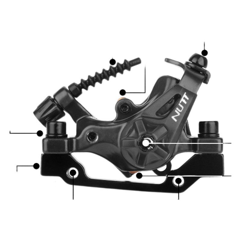 NUTT-DA6S mountain bike disc brake with SH1160 disc double action mechanical wire brake