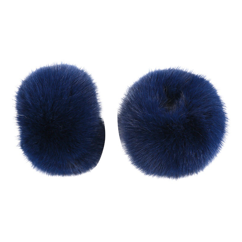 Fur fur fur sleeve warm sleeve gloves windproof cuff hand ring black faux fox fur wristlet hand ring winter