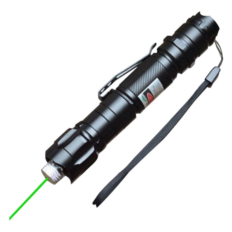 Cross-border 009 green laser light with pen holder Starry Sky single-point remote laser flashlight signal lamp indicator