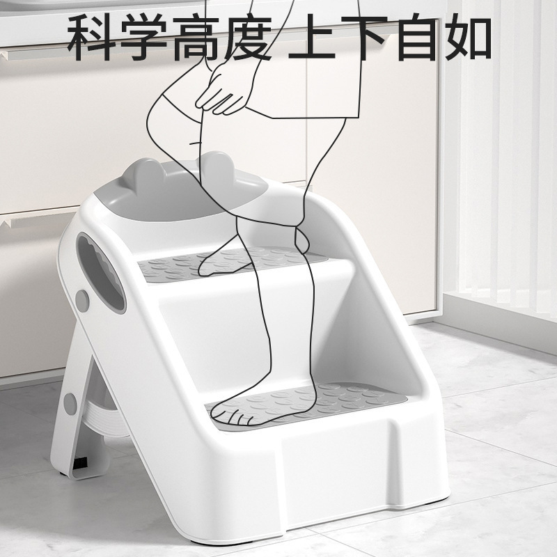 Picture of baby washbasin toilet step step stool wash step stool foldable children's toilet ladder step stool step stool