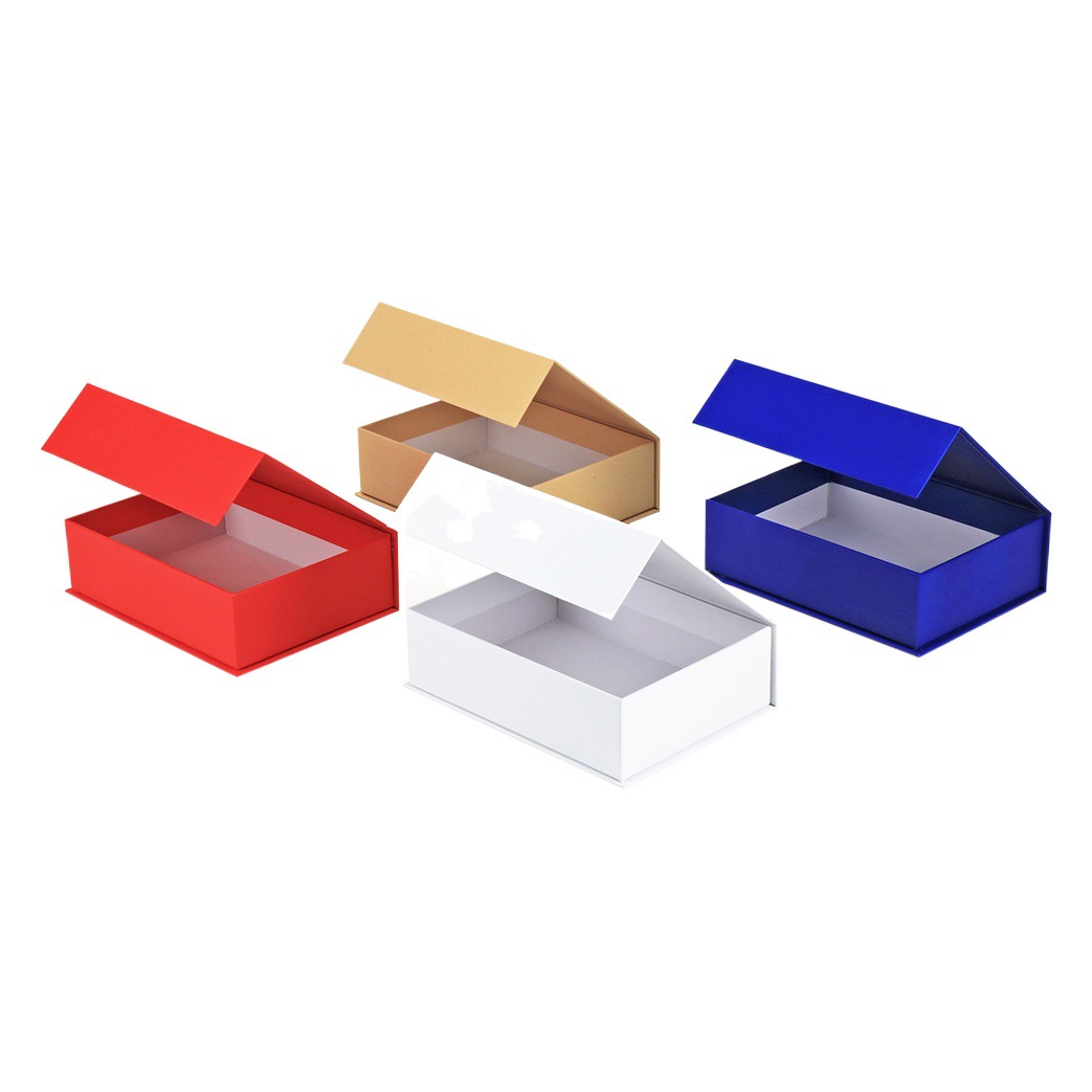 in stock Gift Box Cosmetic Cardboard Magnet Paper Box Book-type Gift Box Packaging Box Flip-type Liquor Box