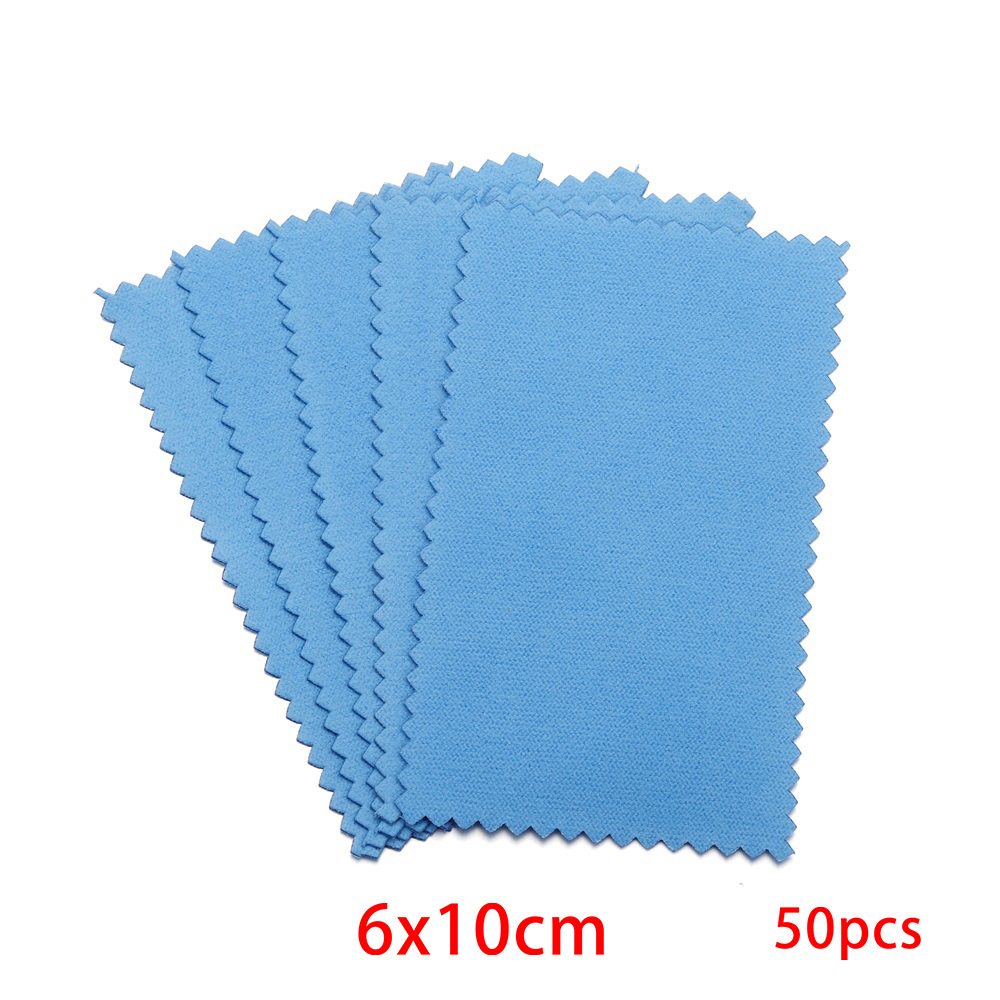 Picture of Jewelry Maintenance Square Marble Pattern Silver Wipe Double-sided Mirror Wipe Cloth Silver Gauze Suede Bright Silver Cloth